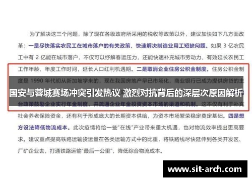 国安与蓉城赛场冲突引发热议 激烈对抗背后的深层次原因解析